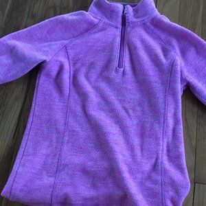 PURPLE FLEECE WORKOUT JACKET